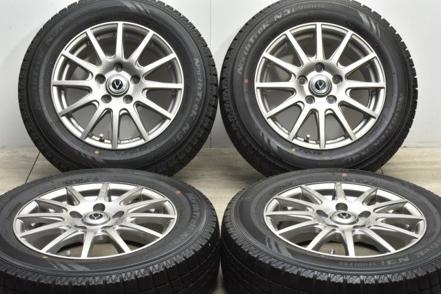 中古 スタッドレス タイヤ ホイール 4本セット 15インチ 6J +53 PCD 114.3195/65R15 91Q ハートボイス 製ホイール【  オートバックス 製 スタッドレスタイヤ付き】の通販はau PAY マーケット - パーツ販売ナンバーワン au PAY マーケット店 | au PAY  ...