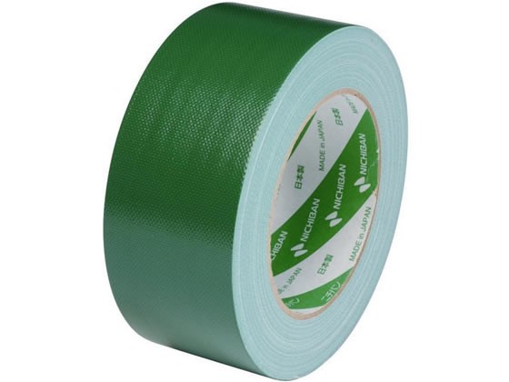 ニチバン 布粘着テープ 50mm×25m ライトグリーン 102N14-50 - 梱包資材