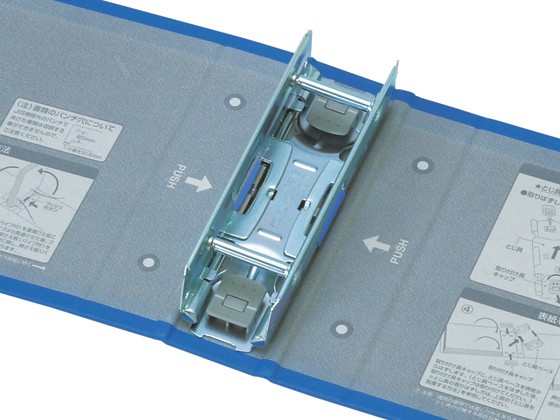 コクヨ チューブファイル〈エコツインR〉B6ヨコ とじ厚50mm 青 4冊