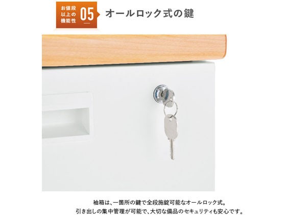 してのお カグクロ/事務用片袖机 - ココデカウ au PAY マーケット店|商品ロットナンバー:418457297 W1100 ナチュラル/KDN-117Sの通販はau PAY マーケット ㊫スチールデ