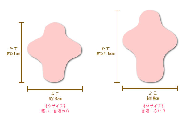 はじめてセットのサイズ