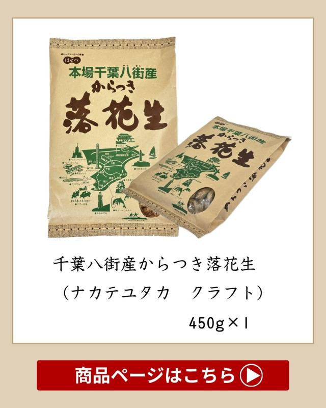 2025年 千葉県八街産 落花生 新豆【1袋】450g 殻付き 【ナカテユタカ】