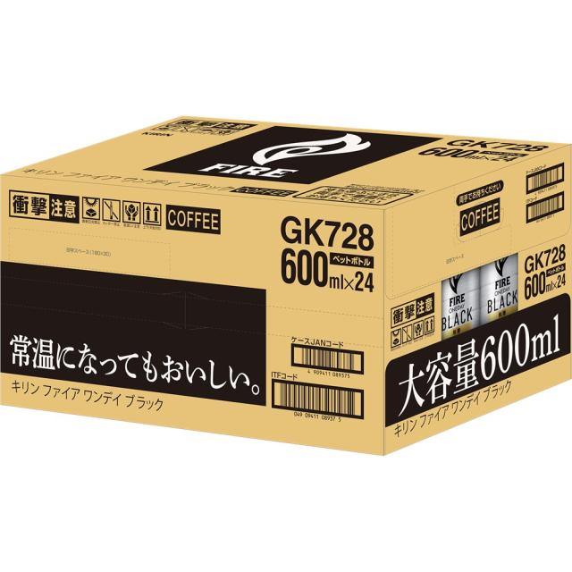 ファイア ワンデイ ブラック 600ml PET
