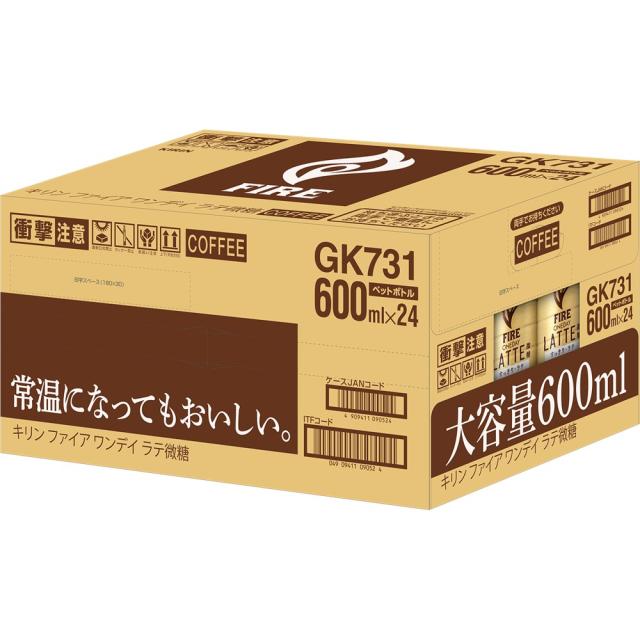ファイア ワンデイ ラテ微糖 600ml PET