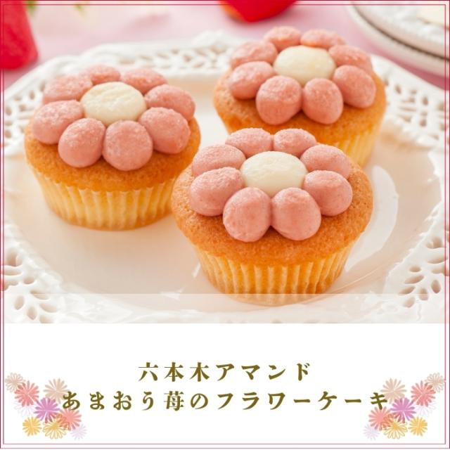 六本木アマンド あまおう苺のフラワーケーキ