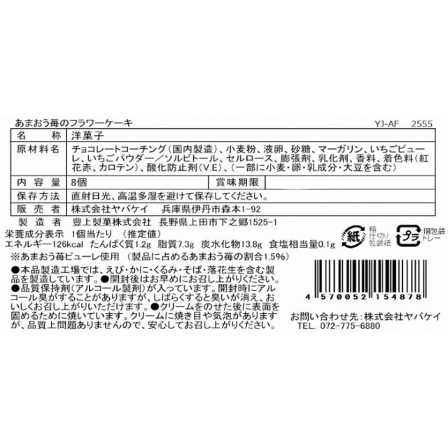 六本木アマンド あまおう苺のフラワーケーキ