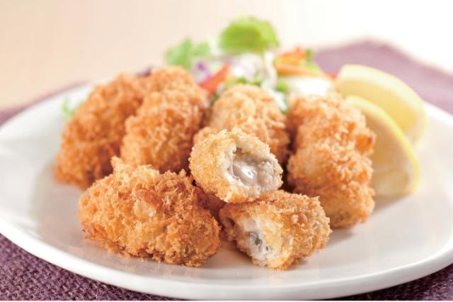 大粒のかきフライ