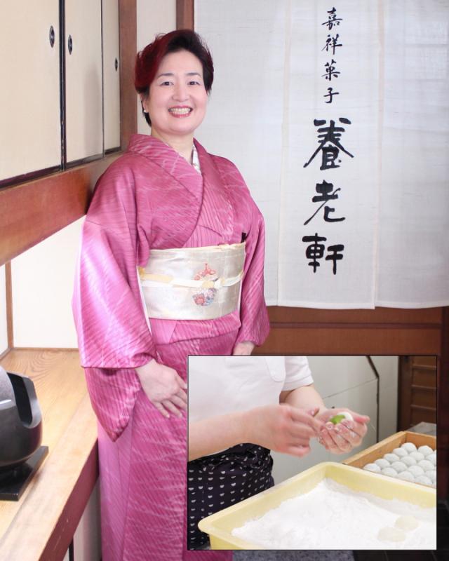 「嘉祥菓子 養老軒」の和菓子職人、本田順子さん