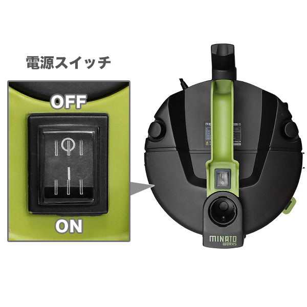 ミナト 乾湿両用 業務用掃除機 バキュームクリーナー MPV-201