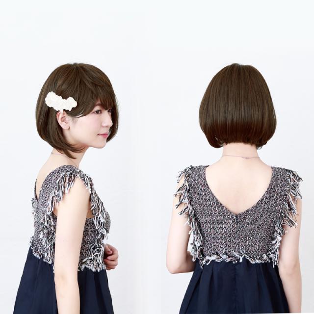 帽子ウィッグモデル着用