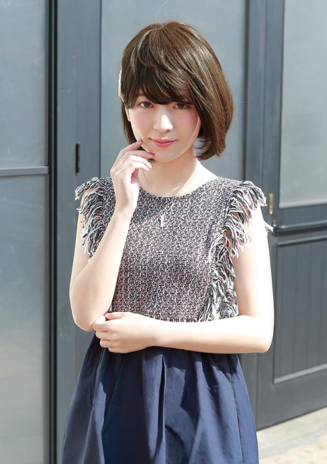 帽子ウィッグモデル着用