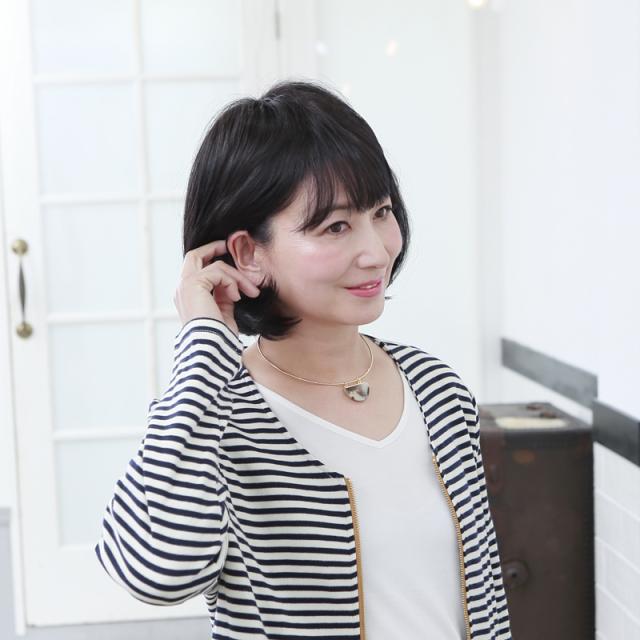 帽子ウィッグモデル着用