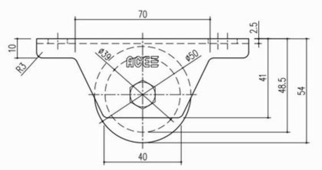 ACE(エース) エース SUS AXT152134 重量戸車 100 戸車 VH兼用型 DIY 便利 通販 