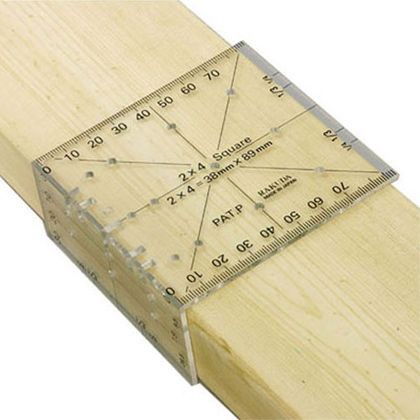 ツーバイフォー定規(2×4木材用)