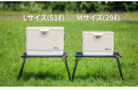 テントファクトリー51リットルクーラーボックス 1泊2日のキャンプで 