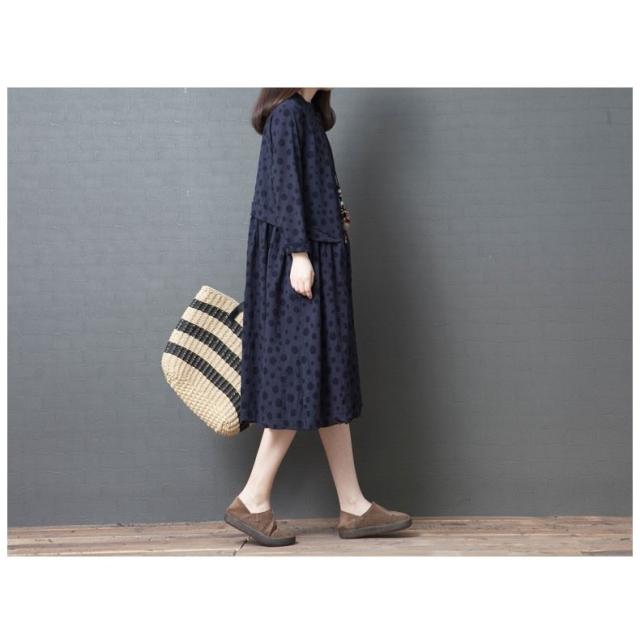 ラッピング無料 返品も保証 ワンピース 秋 長袖 レデイース 膝丈 Aライン チュニックワンピース 体型カバー おしゃれ ゆったり ママ 通勤 Ol 旅 30代 40代 当店人気 送料無料 Banderminas Com Br