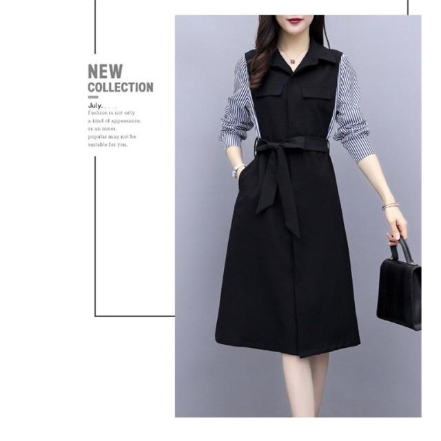 枚数限定 ワンピース レディース 40代 秋 シャツワンピース きれいめ ベルト付き ミディアム丈ワンピース 長袖 大きいサイズ ドッキングワンピ 通 人気トレンド Conetica Com Mx