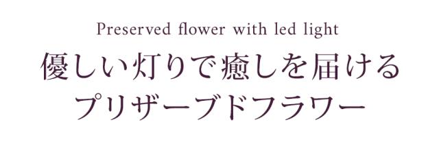 LEDプリザーブドフラワー
