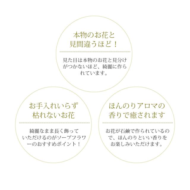 ソープフラワーの特徴