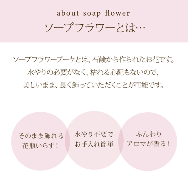 さくらのソープフラワーアレンジ