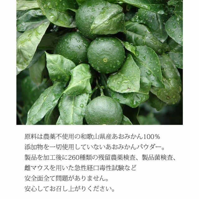 あおみかんパウダー 100g×1パック リフィル はばねろ工房 あおみかん 粉末 熊本 無農薬 リピーター続出｜au PAY マーケット