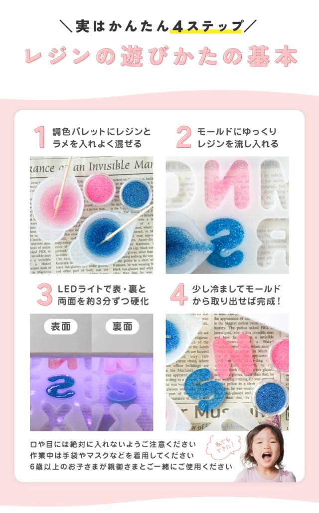 実はかんたん4ステップレジンの遊びかたの基本