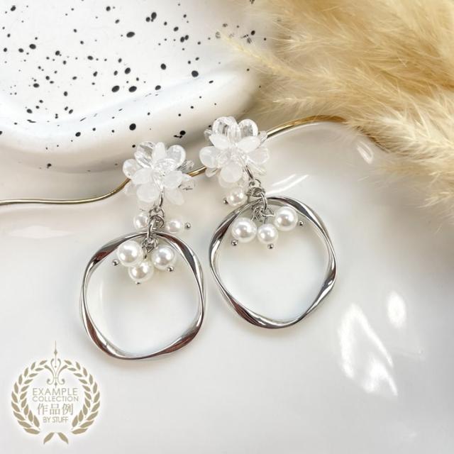 ふみや様 リクエスト 6点 まとめ商品 ホワイトハーツ ビーズ ネックレス