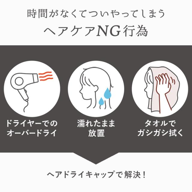 ヘアドライタオル ヘアドライキャップ