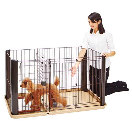 全品送料0円 室内 サークル 犬用 ダークブラウン ケージ ゲージ ドッグルームサークル トイレのしつけが出来る ペティオ 金属 スペースを区切れる 犬 サークル ケージ ゲート 犬小屋 Www Ustavnisud Me