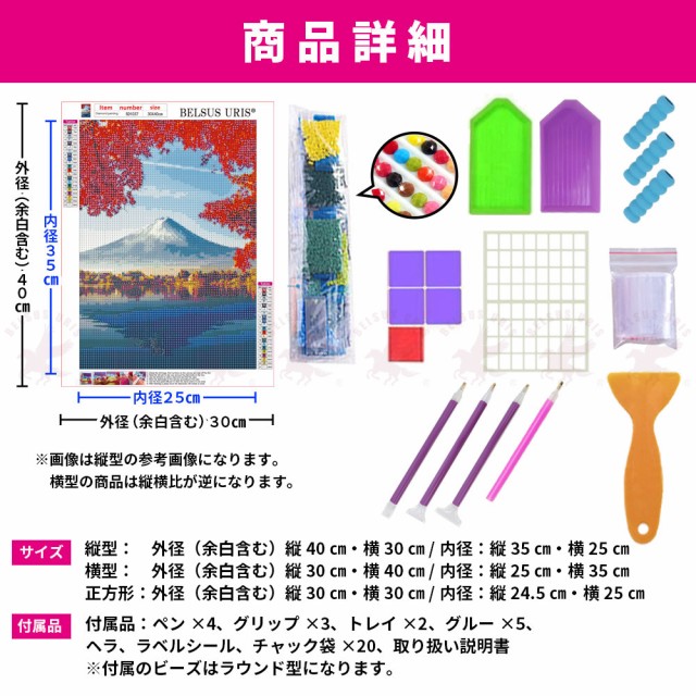 手芸時間 ダイヤモンドアート キット イルカ 豪華付属品 日本企画