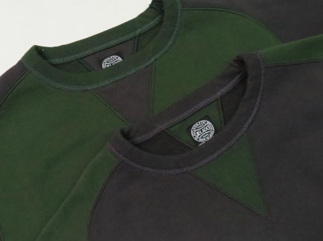 JELADO ジェラード フリーダムスリーブ 丸胴 クルーネックスウェット 2TONE AB11211