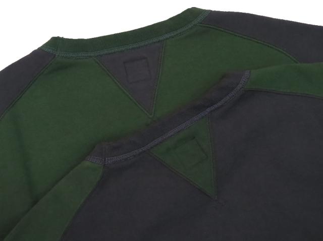 JELADO ジェラード フリーダムスリーブ 丸胴 クルーネックスウェット 2TONE AB11211