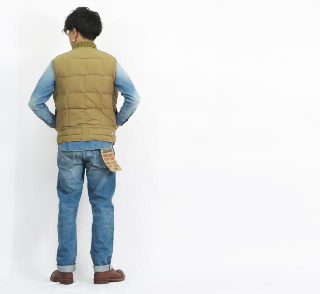 ALASKA SLEEPING BAG グースダウン バイキング ベスト SUGAR CANE AS15005