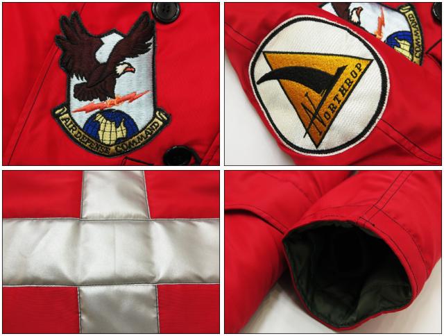バズリクソンズ Buzz Rickson's RED N-3B Type "Scorpion" AIR DEFENSE COMMAND PATCH フライトジャケット BR14449