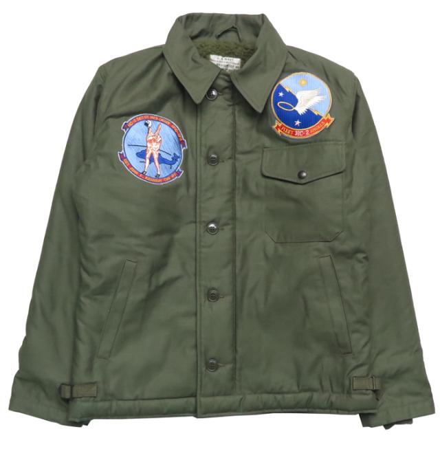 バズリクソンズ Buzz Rickson's A-2 デッキジャケット U.S.NAVY HC-2 DET.67 MED. CRUISE 1970-1971 BR15156