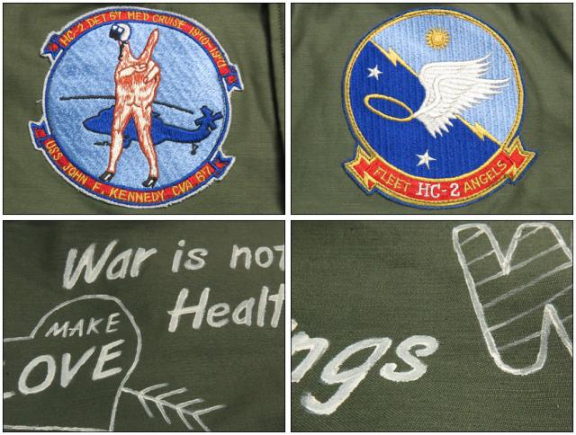 バズリクソンズ Buzz Rickson's A-2 デッキジャケット U.S.NAVY HC-2 DET.67 MED. CRUISE 1970-1971 BR15156