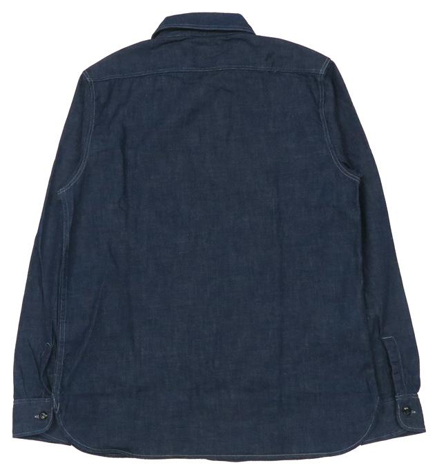 FULLCOUNT 8oz PWデニム 長袖 ワークシャツ ワンウォッシュ 4890