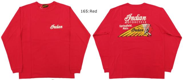 インディアンモーターサイクル Indian Motorcycle 長袖 プリント Ｔシャツ INDIAN HEAD IM68341