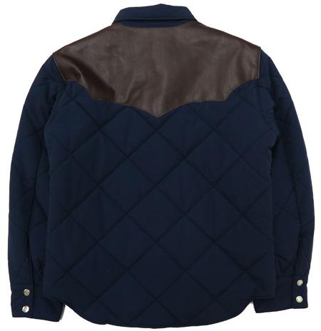 SUGAR CANE レザーヨーク パッディングシャツジャケット SC14451