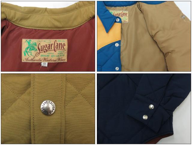 SUGAR CANE レザーヨーク パッディングシャツジャケット SC14451