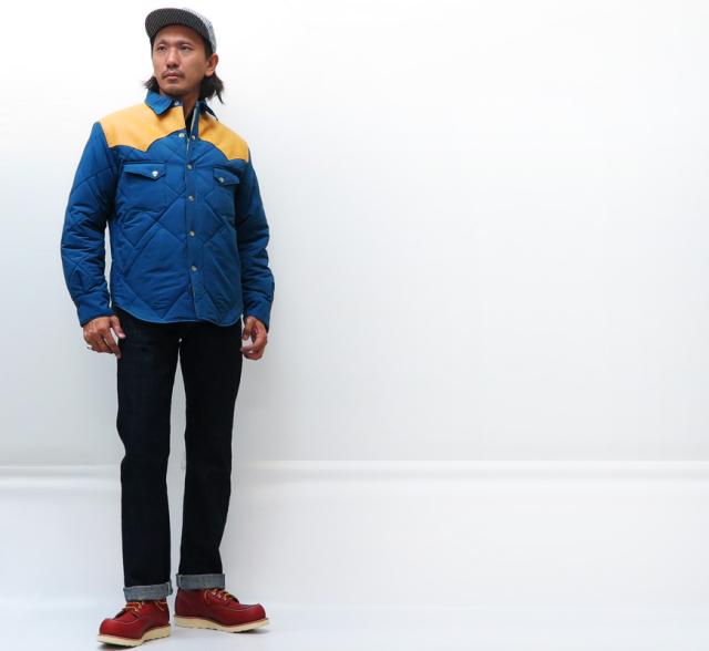 SUGAR CANE シュガーケーン レザーヨーク ウエスタン 中綿 シャツ