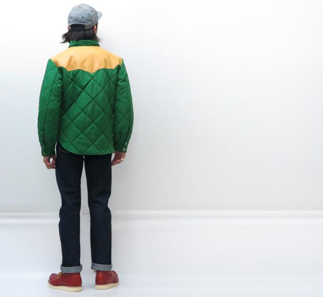 SUGAR CANE シュガーケーン レザーヨーク ウエスタン 中綿 シャツ