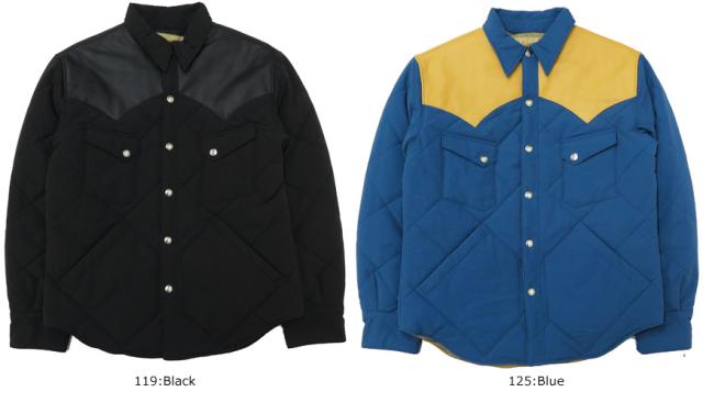 SUGAR CANE シュガーケーン レザーヨーク ウエスタン 中綿 シャツジャケット N/C ロクヨンクロス ナイロン SC14451 SUGAR CANE シュガーケーン レザーヨーク ウエスタン 中綿 シャツ