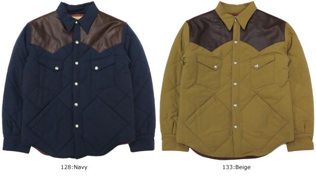 SUGAR CANE レザーヨーク パッディングシャツジャケット SC14451