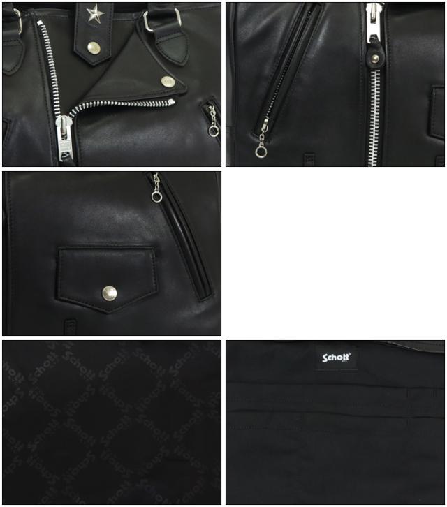 ショット Schott レザーライダーストートバッグ 4976008