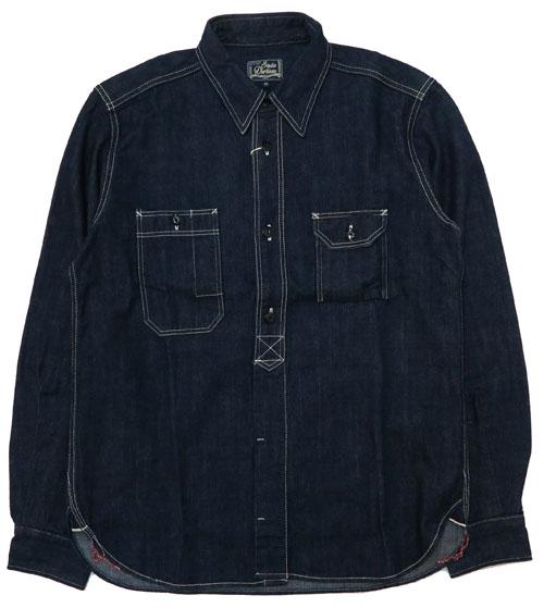 STUDIO D'ARTISAN 12oz デニム 長袖 ワークシャツ SD5333B