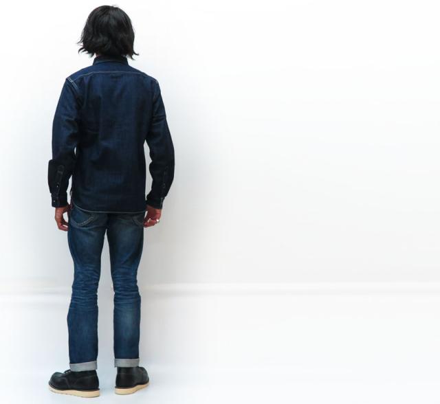 STUDIO D'ARTISAN 12oz デニム 長袖 ワークシャツ SD5333B