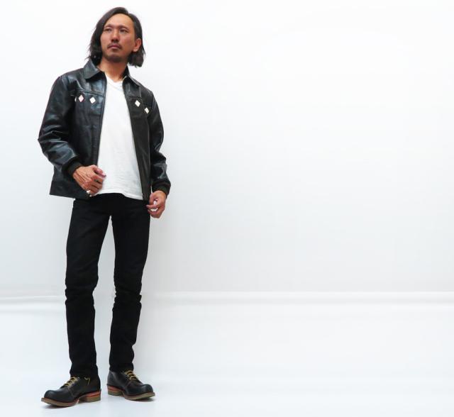 Style Eyes スタイルアイズ ダイヤモンドインレイ レザージャケット SE80547