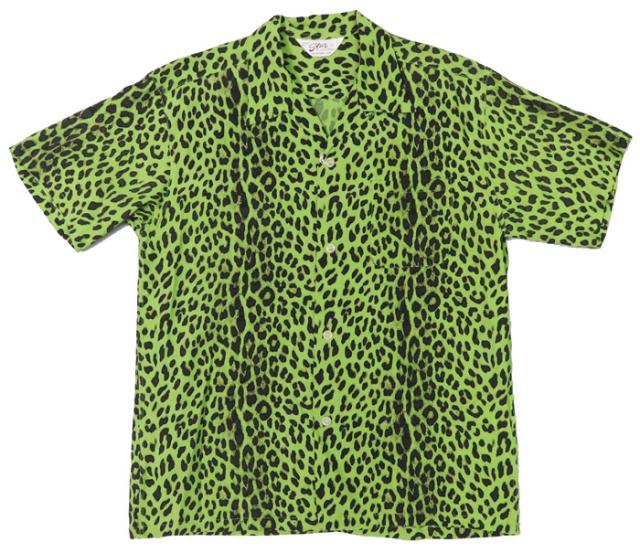 STAR OF HOLLYWOOD スターオブハリウッド 半袖 レーヨン オープンカラーシャツ LEOPARD SH39490