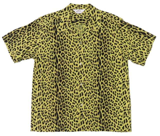 STAR OF HOLLYWOOD スターオブハリウッド 半袖 レーヨン オープンカラーシャツ LEOPARD SH39490